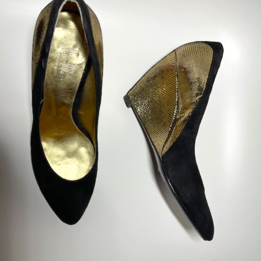Black & Gold Shoes